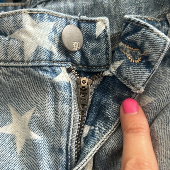 RSQ Collective Star Print Girls Denim Shorts • Size 14 - Picture 10 of 10